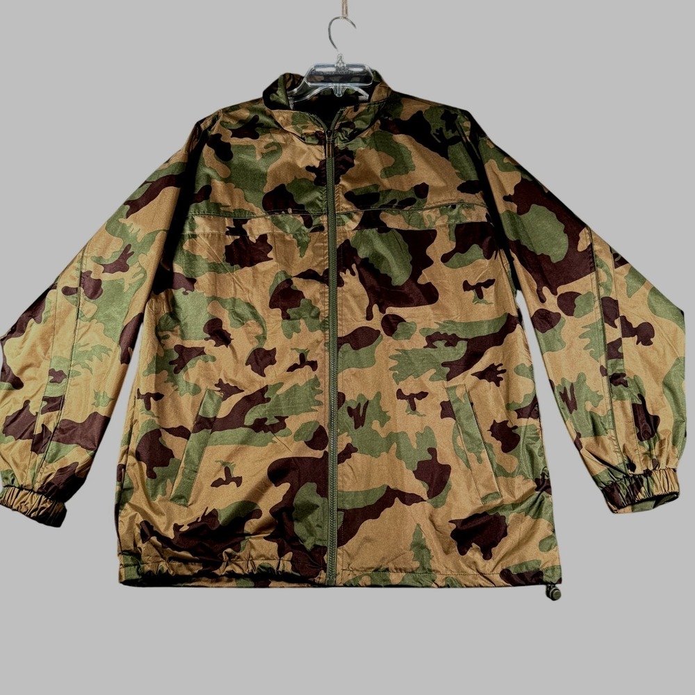 PCI by Kenpo‎ Camouflage Print Lightweight Full Zip Windbreaker Jacket - L